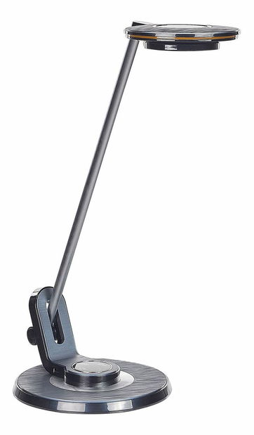 Stolna lampa Cathleen (srebrna + crna)