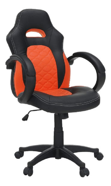 Kancelárske kreslo Naseby (čierna + oranžová)