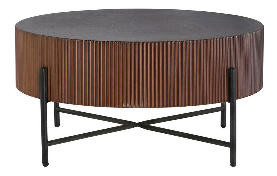 Konferenčný stolík Harrison (čierna + dub)