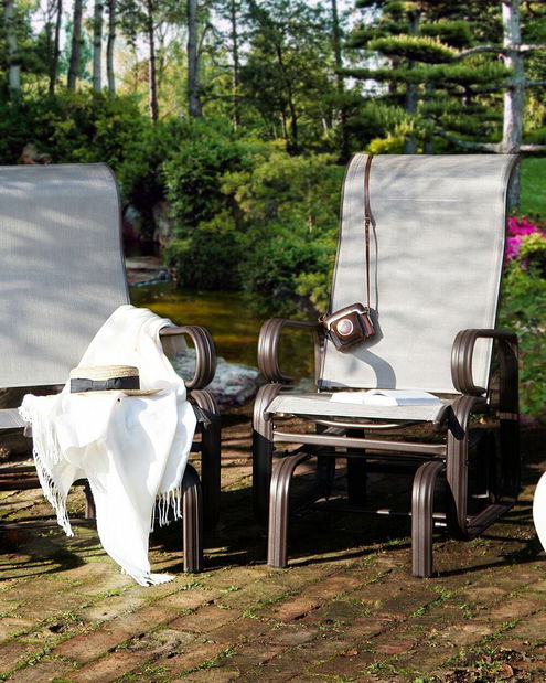 Hinta fotel BORIO (alumínium) (barna)