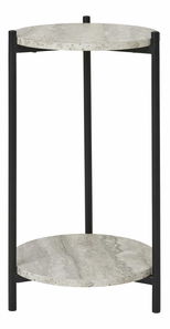 Măsuță laterală Lramira (negru + bej)