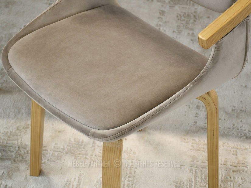 Scaun sufragerie Madres (bej + stejar)