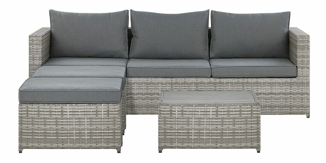 Set mobilier de grădină Sallie (gri deschis)