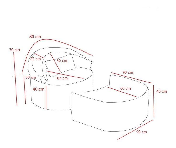 Fotelja Pintina S (antracit)