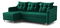 Sarokkanapé Lou (B) (sötétzöld)