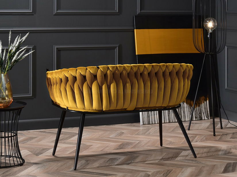 Canapea două locuri Radio (negru)