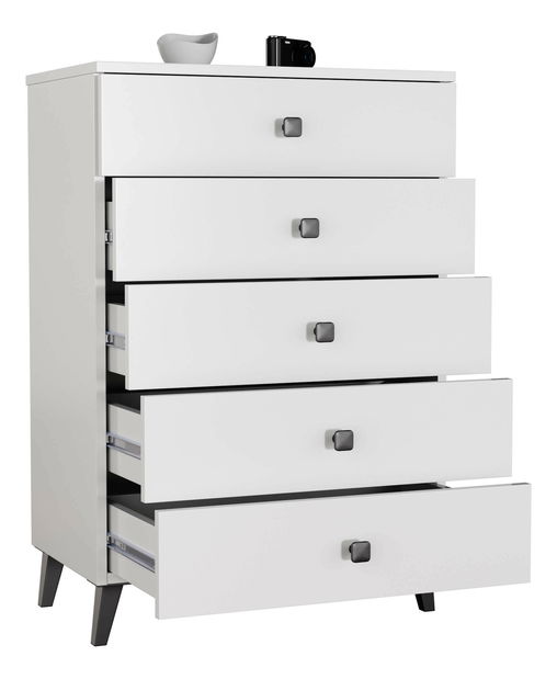 Komód Menudas (fehér + fekete)