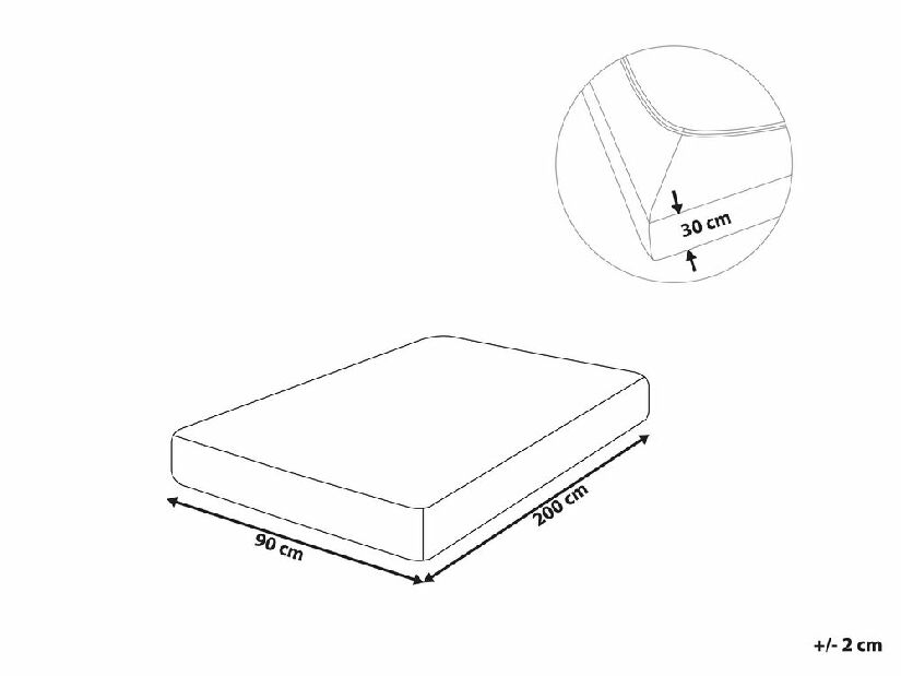 Plahta za krevet 90 x 200 cm Januba (zelena)