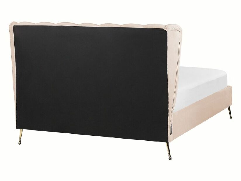 Manželská posteľ 140 cm Mirabell (béžová) (s roštom) (s USB portom)
