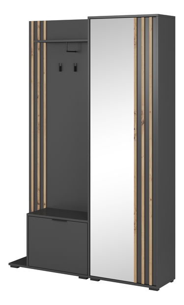 Előszoba Norris (grafit + artisan tölgy)