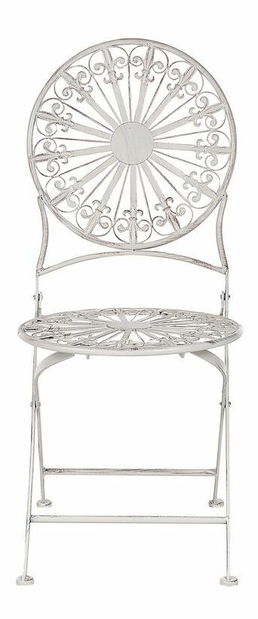 Set 2 buc scaune de grădină Sarala (alb) 