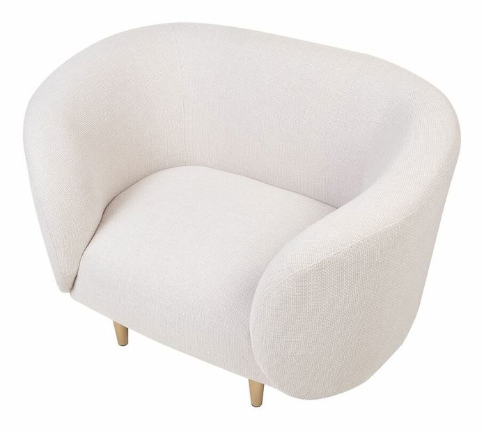 Set colțar fotolii Leon (Bej + auriu)