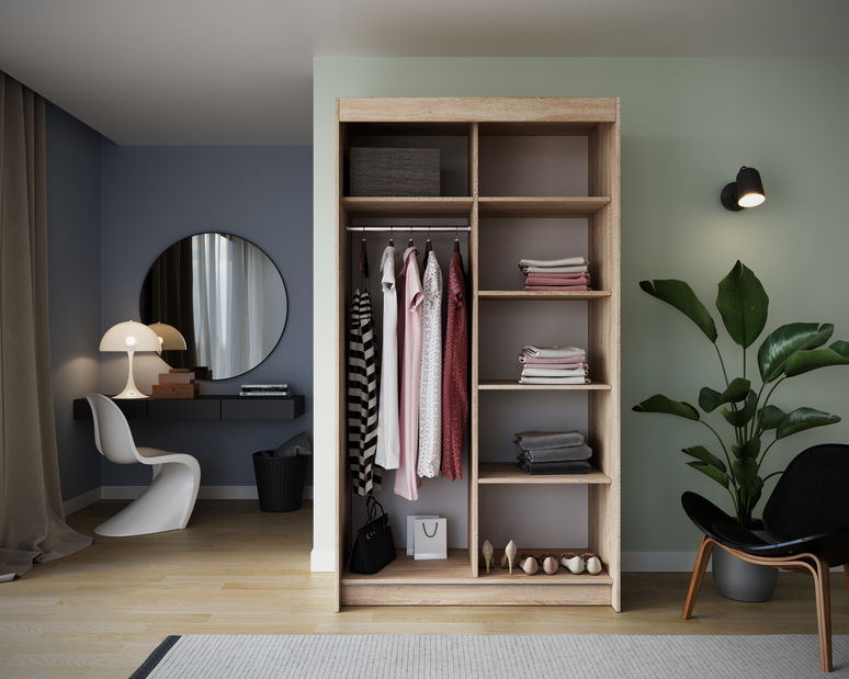 Šatníkova skriňa Bellina (dub sonoma)