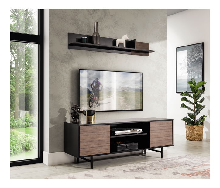 TV asztal Presto RTV (matt fekete + captains deck)