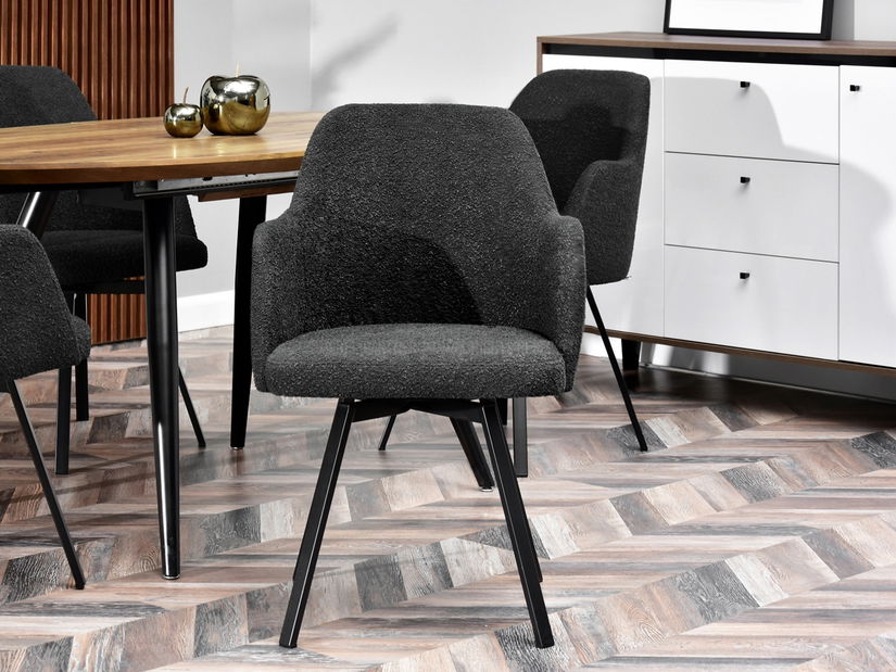 Jedálenská stolička Lejano (čierna)