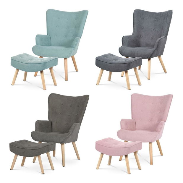 Fotoliu cu suport picioare Avanzabamos (lanij)