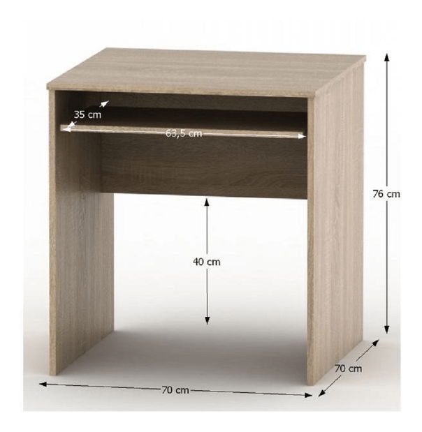 PC stolić Asista AS 023 hrast sonoma 