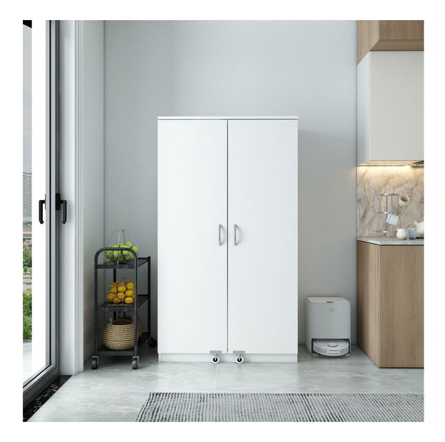 Potravinová kuchynská skrinka Passek (biela)