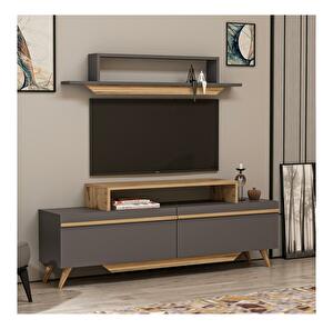 Mobilier living Tebeka 2 (Nuc + antracit) 