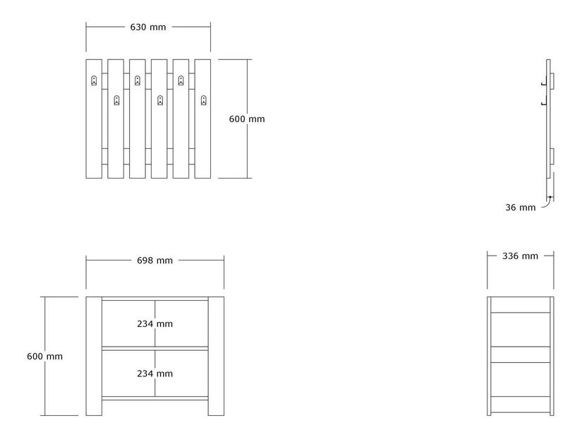 Mobilier Hol Sotasu (stejar zafir) 