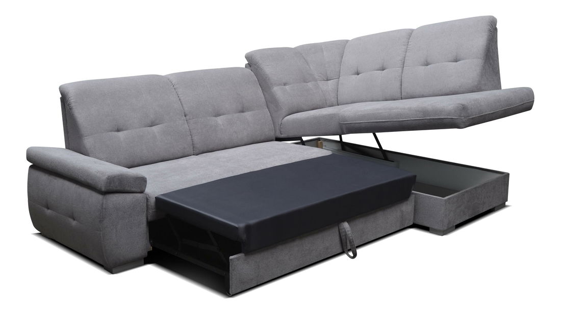 Rohová sedačka Lindera (sivá) (P)