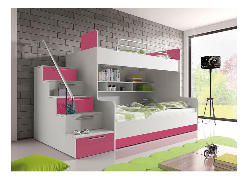 Pat etajat Paralia II (Alb + Alb lucios + Roz lucios) (S)