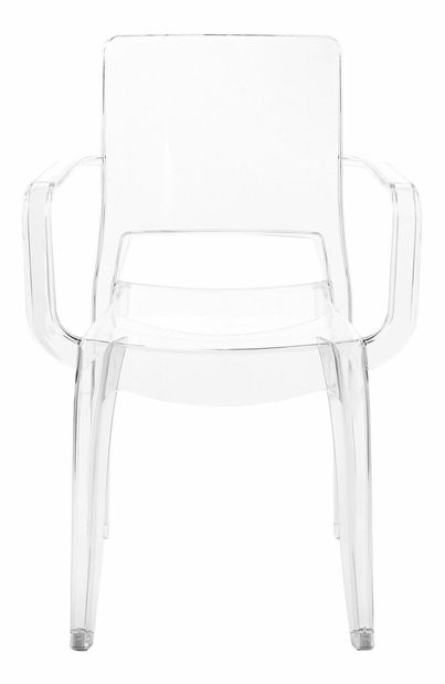 Set 2 buc scaune de sufragerie Kenza (transparent)