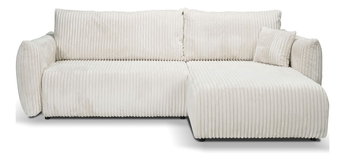 Rohová sedacia súprava Alondra (biela kosť) (P)