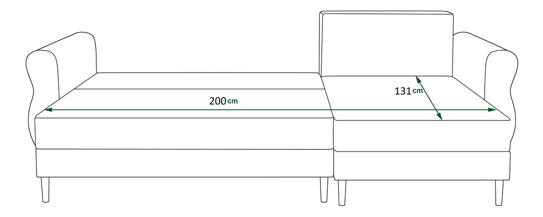 Sarok ülőgarnitúra Arcane L (capuccino) (J)