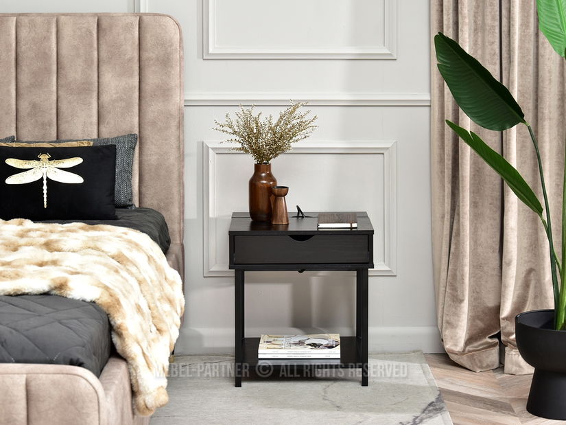 Noćni ormarić Emmo (crna)