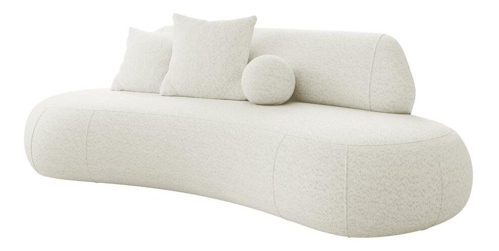 Canapea trei locuri Bally (crem + negru)