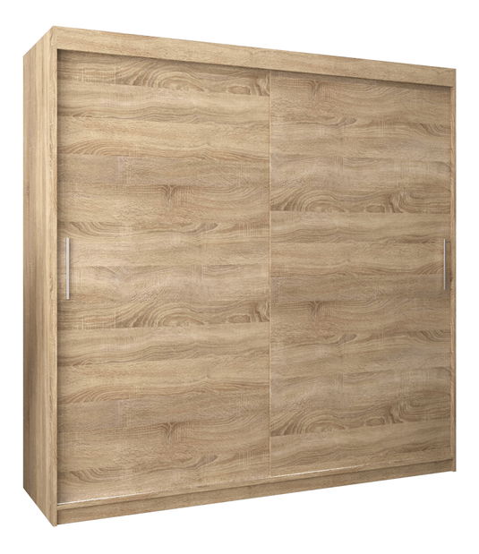 Dulap de haine 200 cm Toki (stejar sonoma + stejar sonoma) *vânzare stoc