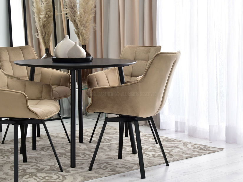 Stolička Aranbura (béžová + zlatá)