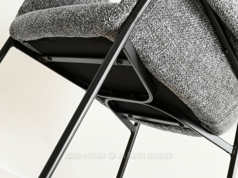 Stolička Mateo (sivá + čierna)