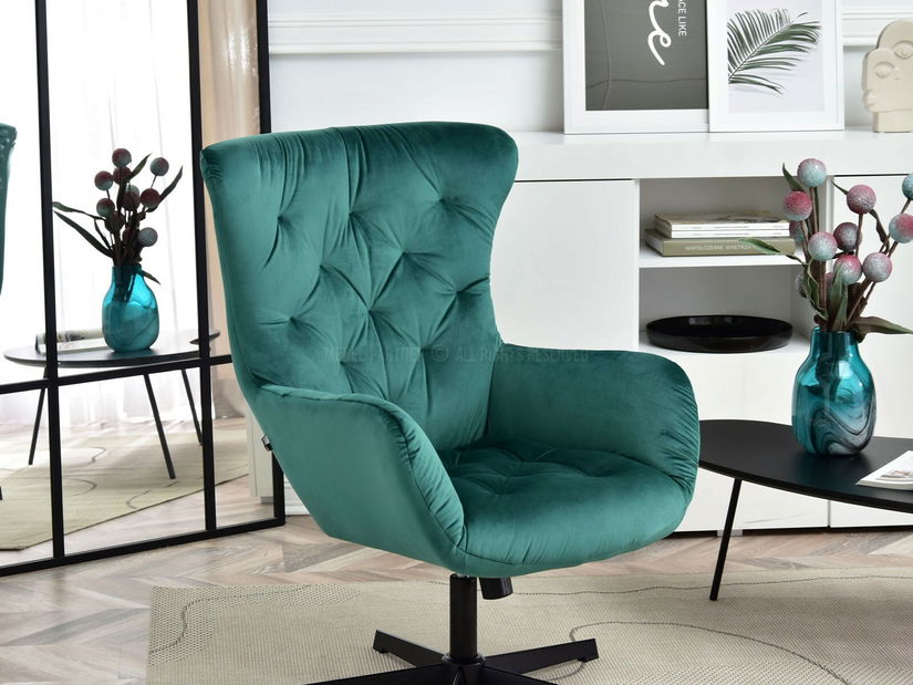 Fotoliu Aaron (verde + negru)