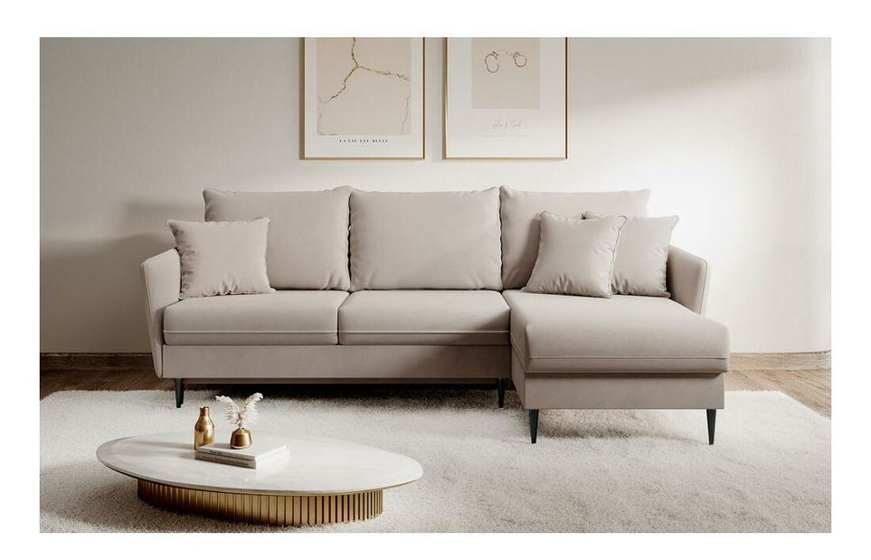 Colțar Vivaldio L (bej + negru)