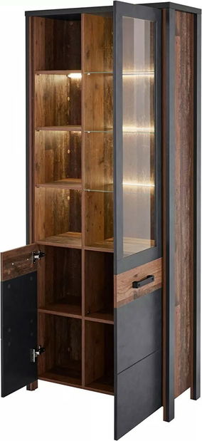 Vitrína Buena Typ 12 (old style + tmavé drevo)