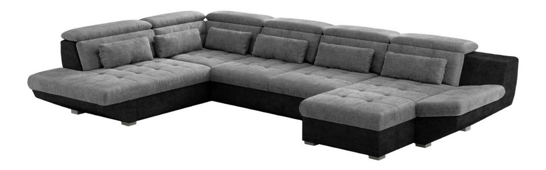 Colțar în formă de U Eternity (Gri închis + negru) (S)