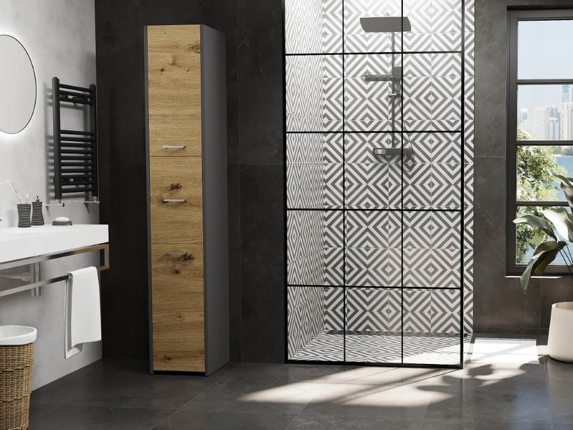 Kupaonski ormarić Lenaxa (antracit + artisan)