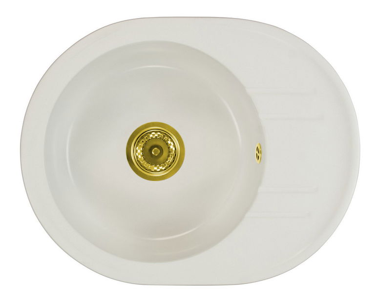 Chiuvetă de bucătărie Baltera (alb) (fără orificiu pentru robinet)