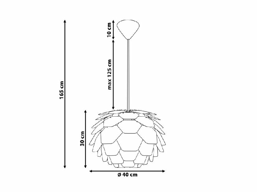 Závesná lampa Segou (zelená) (malá)