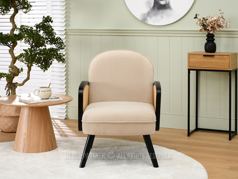 Fotoliu Will (bej + negru)