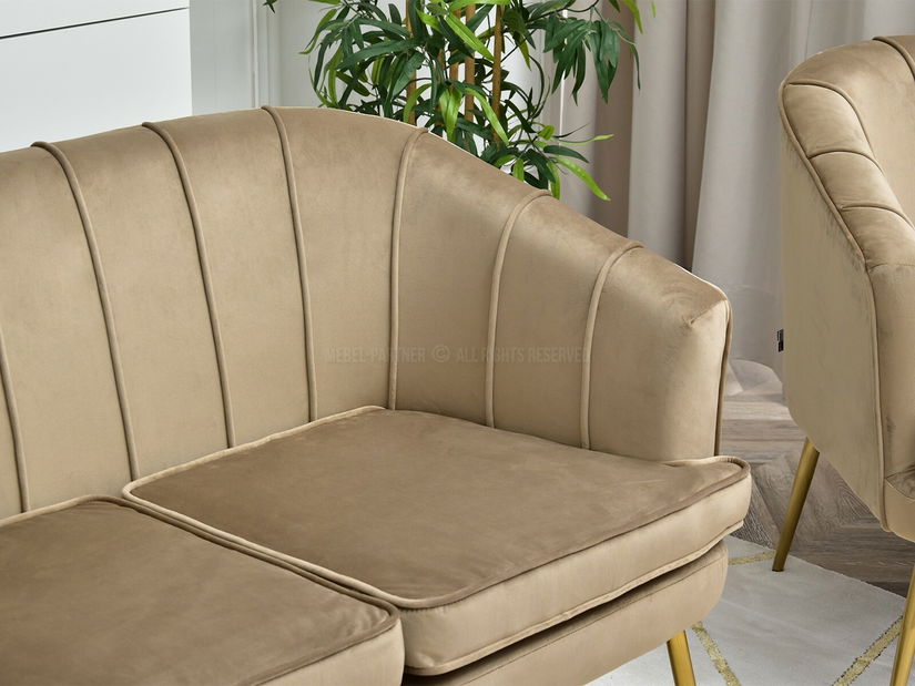 Pohovka Etimee S (béžová + čierna)