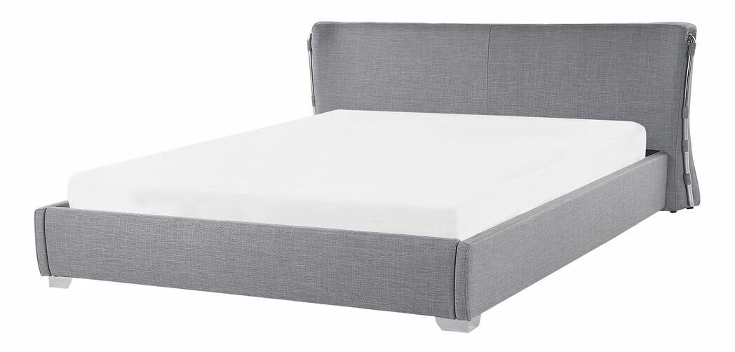 Pat matrimonial 160 cm PARNAS (cu somieră) (gri)