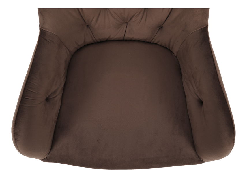 Dizajnerska okretna fotelja Vavien (smeđa)