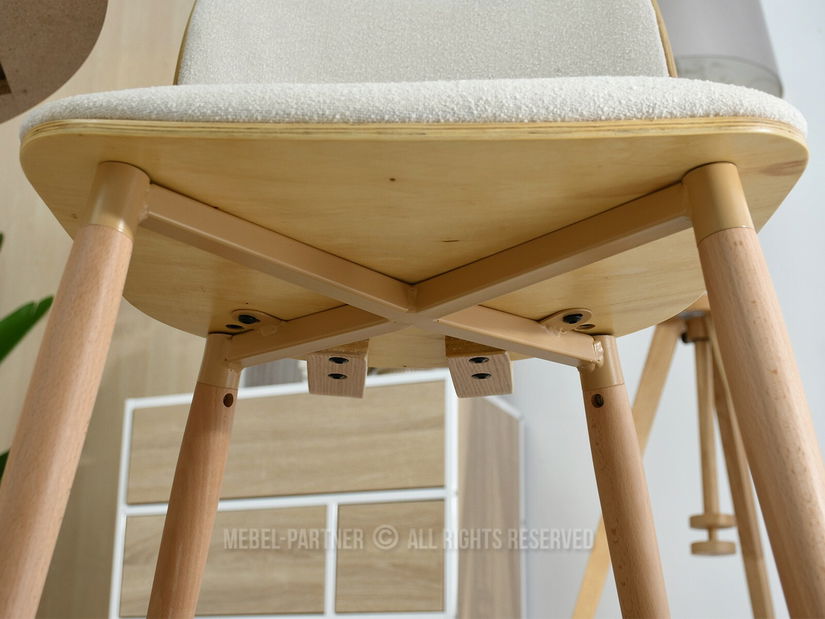 Stolica Woodyman (krem + hrast)
