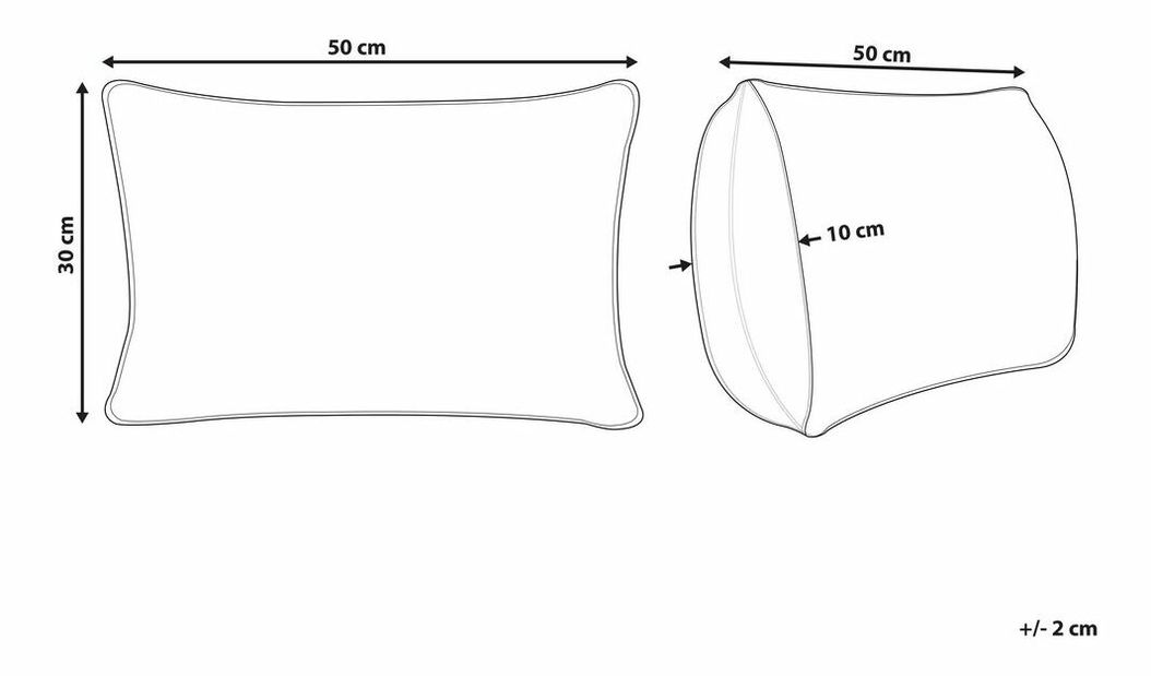 Ozdobný vankúš 30 x 50 cm Cumba (viacfarebná)