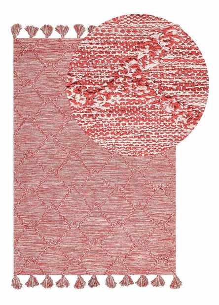 Covor 140 x 200 cm Nig (roșu)