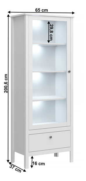Vitrina Otis 1w1s (bijela)