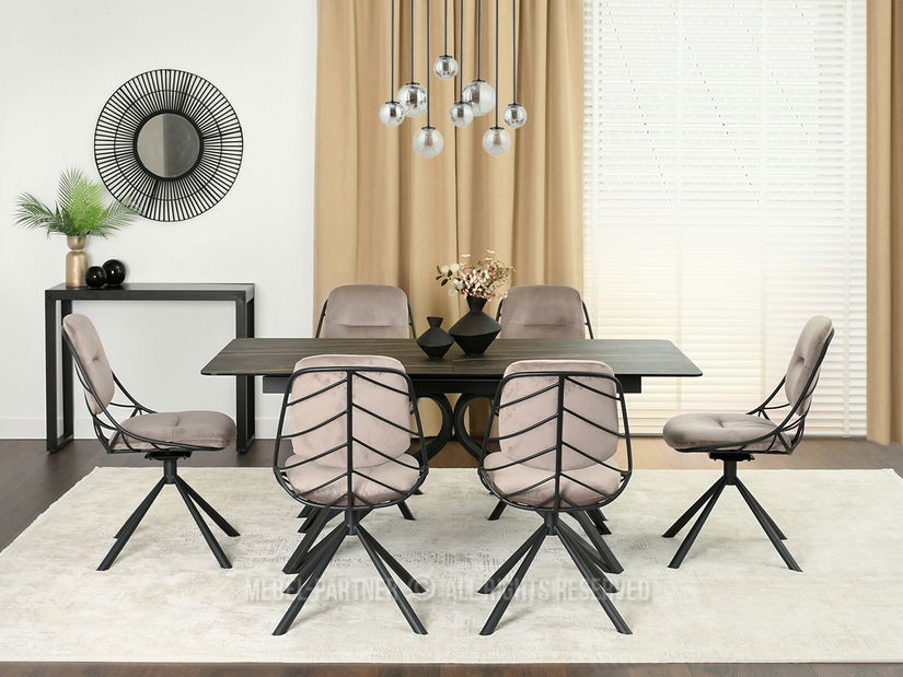 Stolička Brooklyn (béžová + čierna)